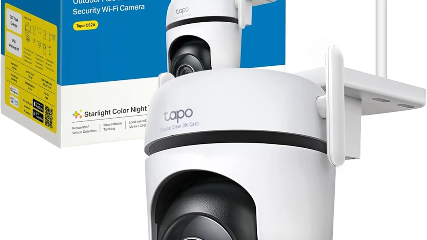 Tapo C52A 2K 4MP Telecamera WiFi Esterno Videocamera Sorveglianza 360° PTZ