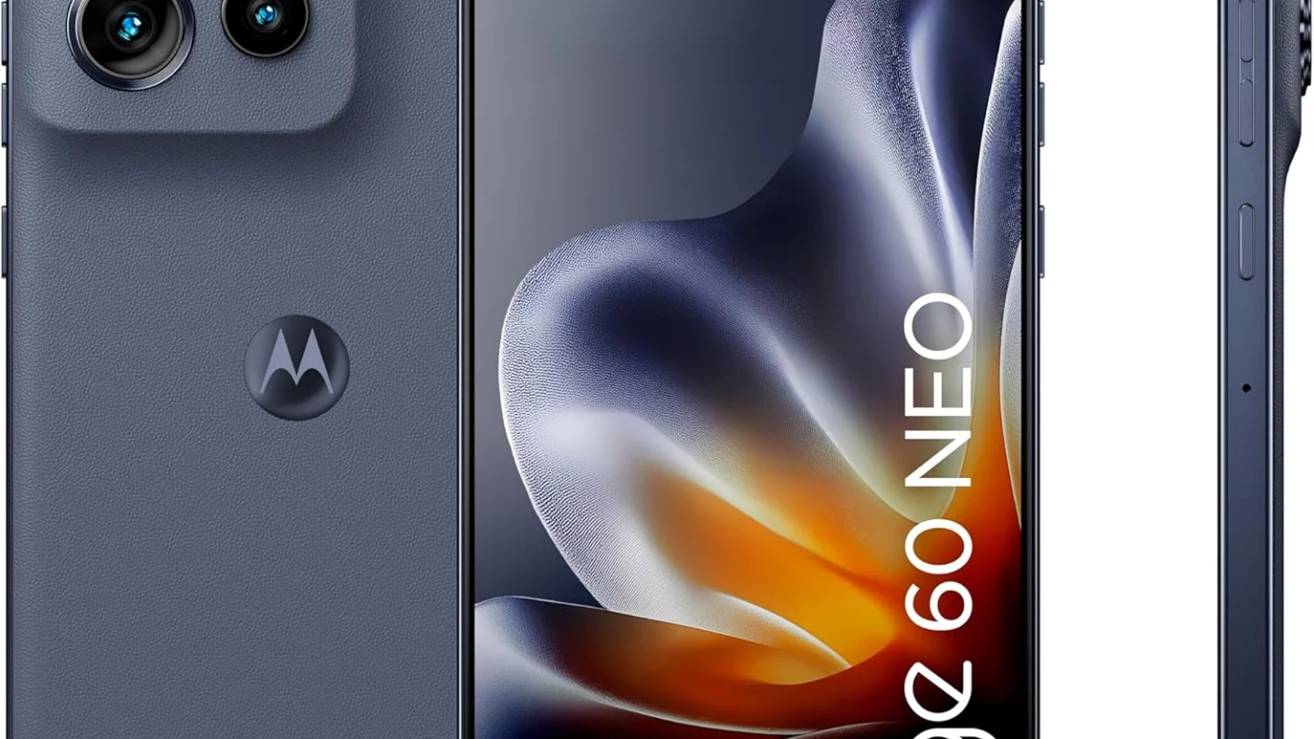 Motorola edge 60 neo con Moto AI (8/256GB, Tripla camera 50MP+13MP+10MP, selfie 32MP, Display 6.36″ Super HD 120Hz, MediaTek Dimensity 7400, 5000mAh, TurboPower 68W, Android 15)…