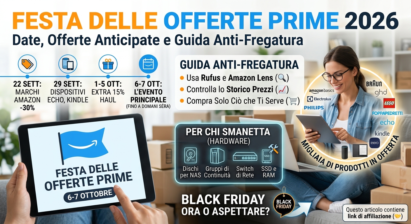 Festa delle Offerte Prime 2026: date, offerte anticipate e come non farsi fregare
