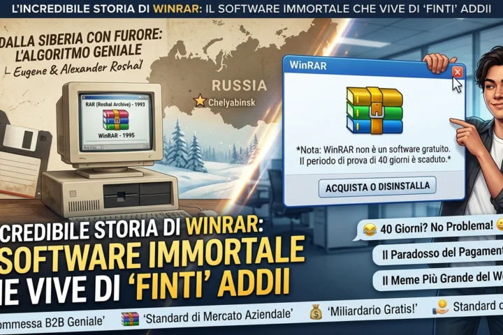 L’Incredibile Storia di WinRAR: Il Software Immortale che Vive di “Finti” Addii